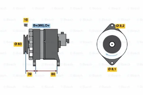 Alternator (0 120 488 012)