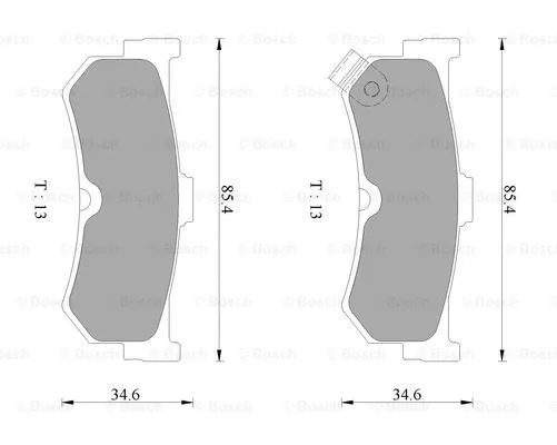 Brake Pad Set, disc brake (0 986 AB2 453)