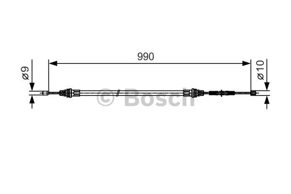 Cable Pull, parking brake (1 987 477 751)