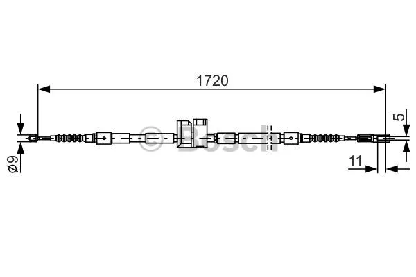 Cable Pull, parking brake (1 987 477 882)