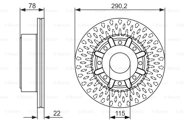 Brake Disc (0 986 479 610)