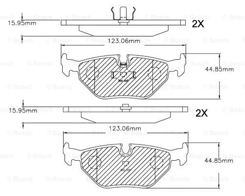 Brake Pad Set, disc brake (F 03B 150 266)