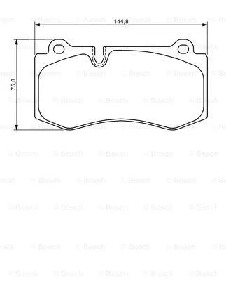 Brake Pad Set, disc brake (0 986 494 167)