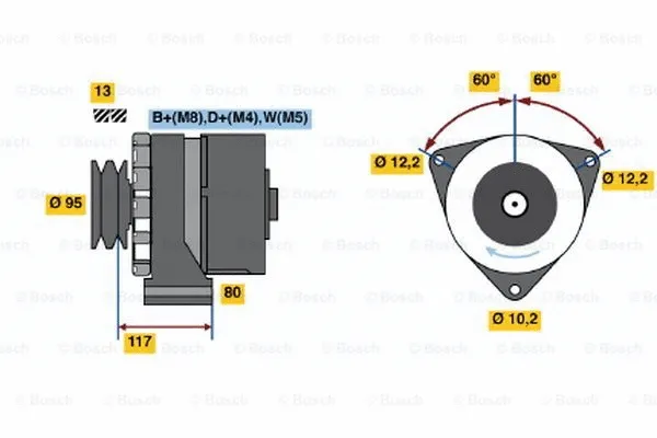 Alternator (0 120 488 278)