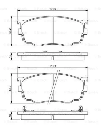 Brake Pad Set, disc brake (0 986 494 258)