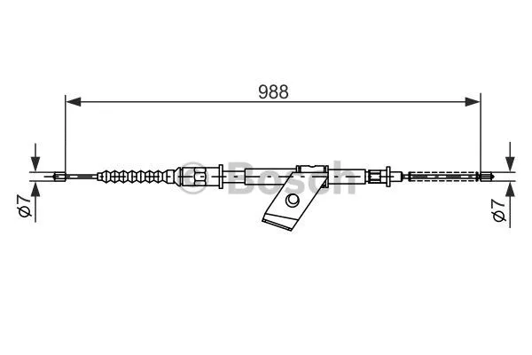 Cable Pull, parking brake (1 987 477 106)