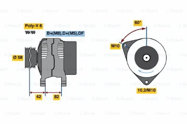 Alternator (0 123 520 003)