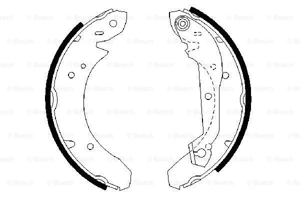Brake Shoe Set (0 986 487 048)