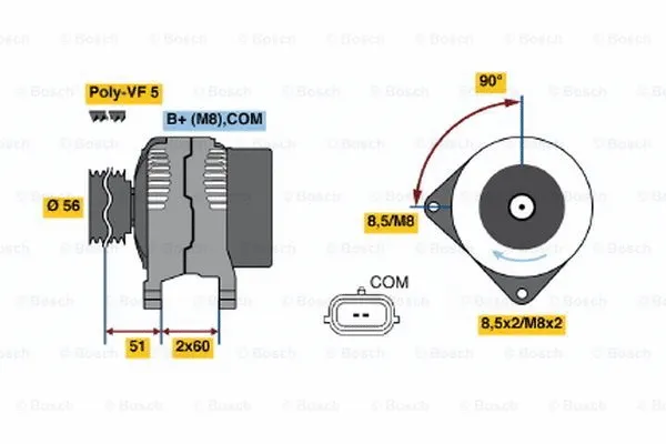 Alternator (0 124 525 069)