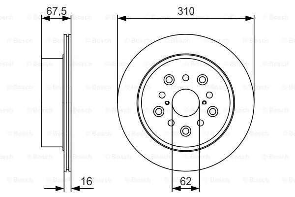 Brake Disc (0 986 479 R25)