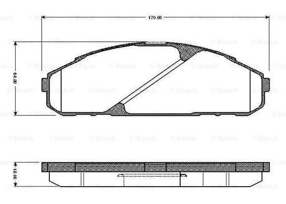 Brake Pad Set, disc brake (0 986 TB2 717)