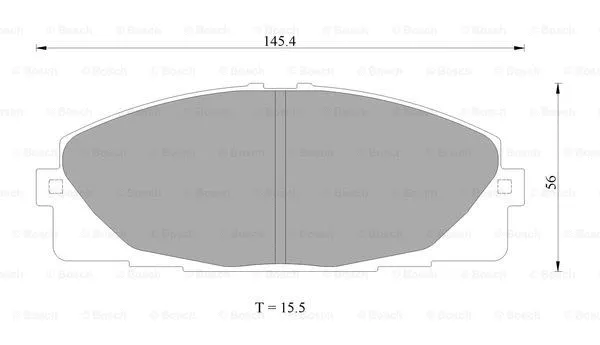 Brake Pad Set, disc brake (0 986 AB2 394)