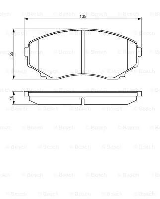 Brake Pad Set, disc brake (0 986 495 131)