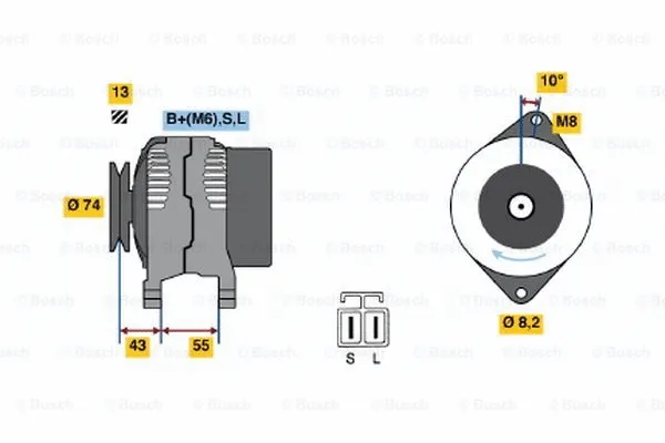 Alternator (0 986 040 481)