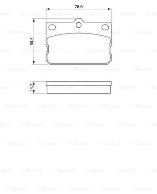 Brake Pad Set, disc brake (0 986 424 422)