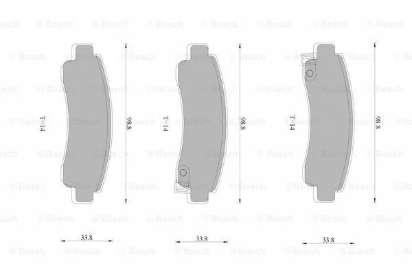 Brake Pad Set, disc brake (0 986 AB9 027)