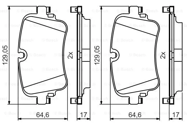 Brake Pad Set, disc brake (0 986 495 426)