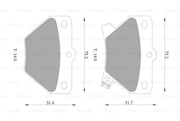 Brake Pad Set, disc brake (0 986 505 226)