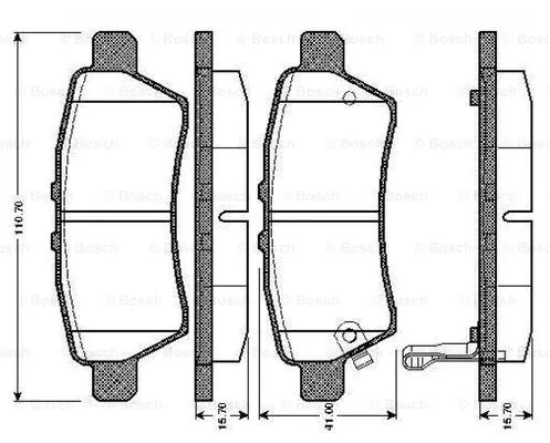 Brake Pad Set, disc brake (0 986 TB2 969)