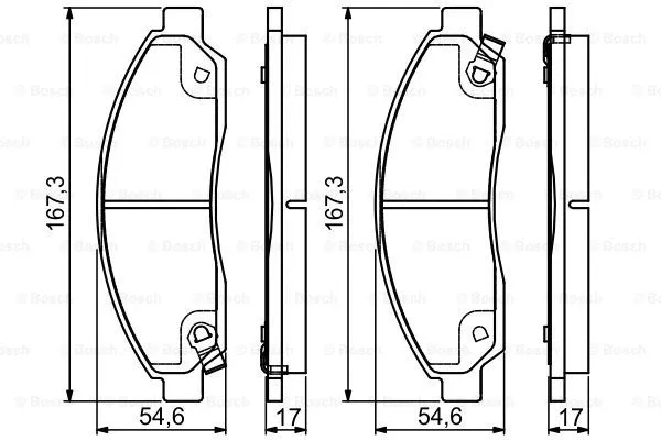 Brake Pad Set, disc brake (0 986 495 159)