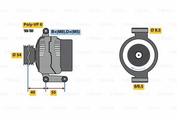 Alternator (0 986 080 980)