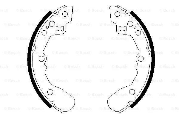 Brake Shoe Set (0 986 487 591)