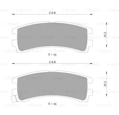 Brake Pad Set, disc brake (0 986 AB9 209)