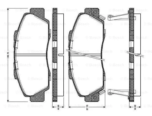 Brake Pad Set, disc brake (0 986 TB2 193)