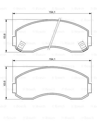 Brake Pad Set, disc brake (0 986 494 314)