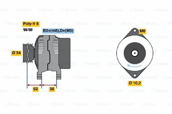 Alternator (0 124 225 050)