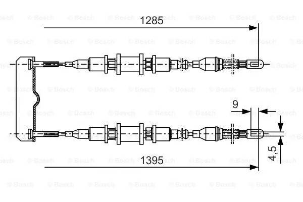 Cable Pull, parking brake (1 987 477 253)