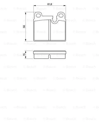 Brake Pad Set, disc brake (0 986 424 283)