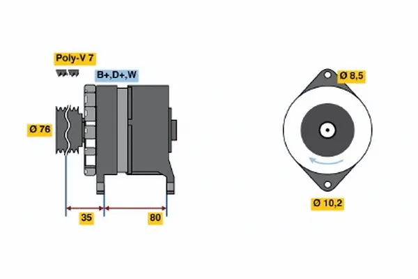 Alternator (9 120 334 316)