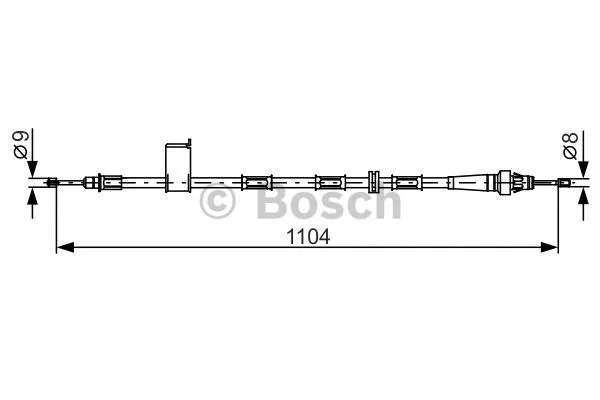 Cable Pull, parking brake (1 987 482 364)