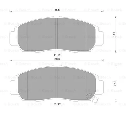 Brake Pad Set, disc brake (0 986 AB9 275)