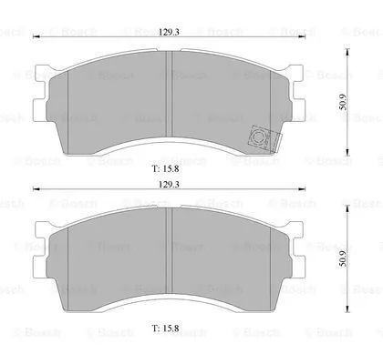 Brake Pad Set, disc brake (0 986 505 097)