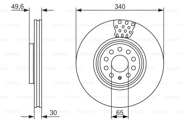 Brake Disc (0 986 479 734)