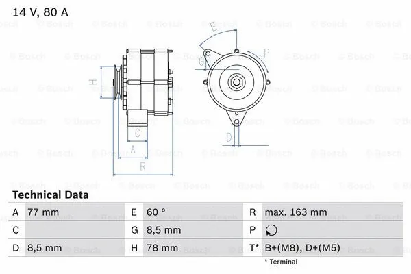 Alternator (0 986 034 170)