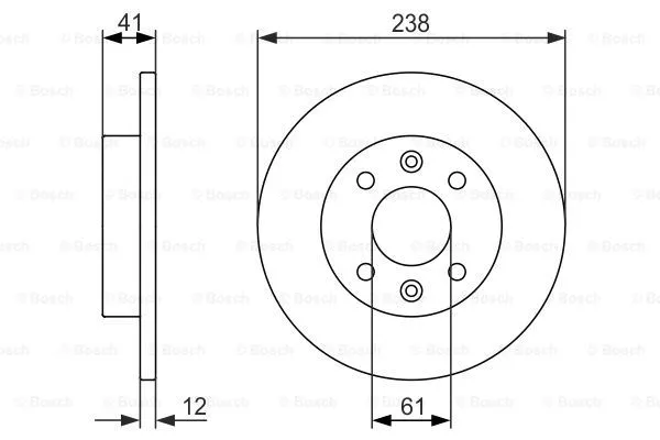 Brake Disc (0 986 479 831)