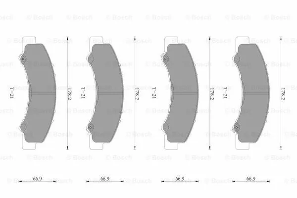 Brake Pad Set, disc brake (0 986 AB3 520)