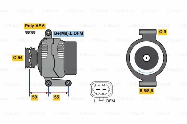Alternator (0 986 081 120)