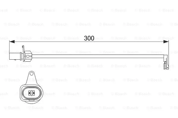 Warning Contact, brake pad wear (1 987 474 505)