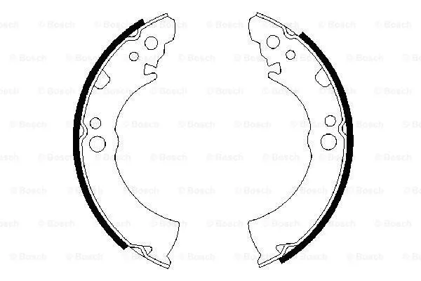 Brake Shoe Set (0 986 487 206)