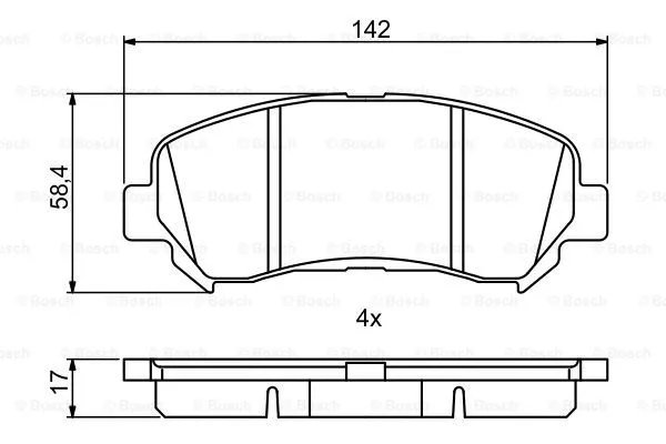 Brake Pad Set, disc brake