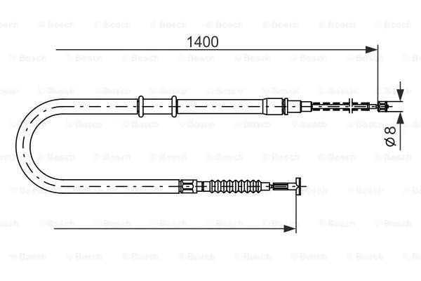Cable Pull, parking brake (1 987 477 724)