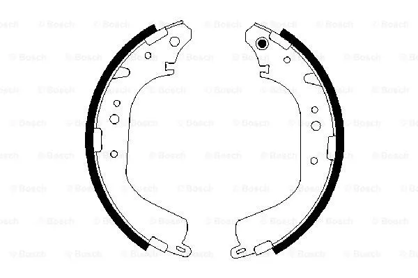 Brake Shoe Set (0 986 487 651)