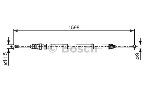 Cable Pull, parking brake (1 987 482 388)
