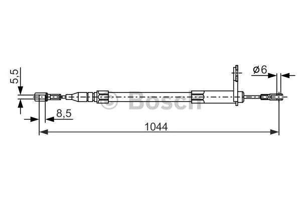 Cable Pull, parking brake (1 987 477 812)