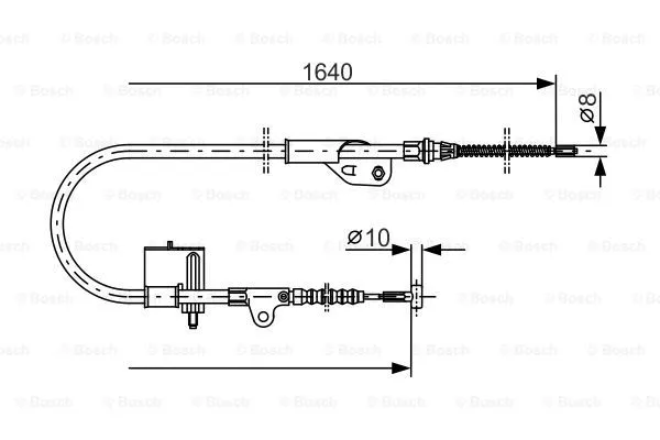 Cable Pull, parking brake (1 987 477 752)
