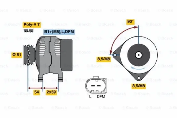 Alternator (0 124 315 002)